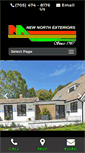 Mobile Screenshot of newnorthexteriors.ca